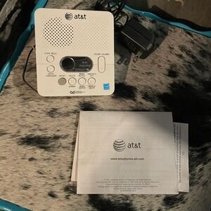 AT&T 1740‎ Digital Answering System Machine Telephone Corded TESTED White